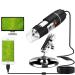 USB Microscope, 40X-1000X Digital Microscope 3 in 1 PCB Microscope Camera Magnification Endoscope Camera Portable Microscope, Metal Stand for Windows 7/8/10, Mac, Android with OTG, Linux black