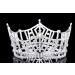 Silver Plated Rhinestone Crystal Pageant Tiara Crown - T1016 - Buy Online on SooperMarket.com