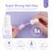 Buy SAVILAND Acrylic Nail Tips & Glue - Half Cover False Nail Tips 10 Sizes for Professional Acrylic Nails | Fast-Dry Nail Glue & Starter Kit - Buy Online on SooperMarket.com