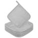 URAQT 6 Pack Face Cloths Make Up Remover 7.87 * 7.87in Soft Microfibre Face Wipes for Reusable Makeup Remover Cloth Washable Ultra Soft Facial Cleansing Wipe Cloths (Grey) 6 Pcs-Grey