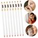 Gogogmee 12pcs Eyebrow Pencil Sharpener Women Eyebrow Pencil Makeup Brow Pencil Eyeliner Pencil White Wooden - Buy Online on SooperMarket.com
