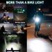 Victagen 8000 Lumen Bike Lights for Night Riding - 3 Cree LED Headlight with High/Low Beam, Rechargeable TypeC Bicycle Light + Free Tail light - VTG8 - Buy Online on SooperMarket.com