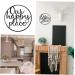 Cabilock 1 Set Metal Pendant Out Door Decor Modern Wall Art Wall Metal Sign Doors Hollow Office Iron Crafts - Buy Online on SooperMarket.com