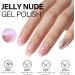 AILLSA Nude Pink Gel Nail Polish Set Milky White Red Jelly Neutral Gel Polish with Base and Top Coat Long Lasting All Season Color Soak Off U V L ED Manicure Art Salon DIY at Home 7Pcs 8ML Red White - Buy Online on SooperMarket.com