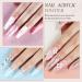 PEACECOLOR 6PC 8G Acrylic Powder Set Clear Pink White Nude Orange Dark Pink Color Collections Professional for Acrylic Nail Extension Carving Nails DIY Nail Art at Home No Lamp Needed XA-46 - Buy Online on SooperMarket.com