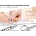 Professional Stainless Steel Nail Scissors - Rounded Tips Extra Sharp & Curved - 8 cm Pedicure Manicure Tool for Precision Cutting - Buy Online on SooperMarket.com