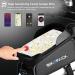 BIKEPACK Waterproof Bike Phone Bag - Top Tube Handlebar Bag with TPU Touch Screen Sun Visor - Durable & Large Capacity - Fits Phones Under 6.5'' | BPOB24 - Buy Online on SooperMarket.com