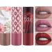 Velvet Dark Red Long Lasting Lipstick - Waterproof, High Coverage Lip Color for Women - Buy Online on SooperMarket.com