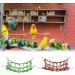 Bohue 2Pcs Colorful Woven Climbing Net Pet Hammock Netting Toy Hanging Hammock Net with 4 Hooks Small Animal Supplies Rope Ladder for Parrot Bird Hamster Squirrel - Buy Online on SooperMarket.com