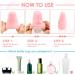 Travel Silicone Bottle Covers - 8 Pack Reusable Protective Spout Covers for Shampoo & Shower Gel - Safe Travel Accessories - Buy Online on SooperMarket.com