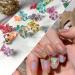 Sanwood 3D Bear Nail Art Sequin Charm - Yellow Crystal Resin Decor for DIY Jewelry Nail Manicure & Mobile Phone Crafts - Buy Online on SooperMarket.com