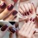 EONFAVE Red Nail Polish - Wine Red Nail Varnish - Long Lasting Chip Resistant & Quick Drying Nail Polish for DIY Nail Art Manicure at Home - No Need Cured - Buy Online on SooperMarket.com