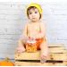 5x7FT White Brick Wall with Wooden Floor Photography Backdrop for Newborn Photoshoot - Buy Online on SooperMarket.com
