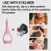 SHANPIN Silicone Winged Eyeliner Stencil & Mascara Guard - Reusable Pink Eyelash Tool - Buy Online on SooperMarket.com