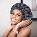 BONNET QUEEN Silk Satin Hair Bonnet for Sleeping - Double Layer Reversible Night Sleep Cap for Curly Hair - Buy Online on SooperMarket.com