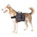 OneTigris Hoppy Camper 2.0 Dog Backpack Camping Hiking Tear Dog Backpack for M/L Size Dogs (L Black) L Black