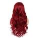 Tseses Red Long Curly Wavy Wig for Women - Cosplay & Halloween Synthetic Fiber - Buy Online on SooperMarket.com