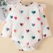Koonde Baby Girl 3-Piece Outfit Set | Romper, Trouser & Headband | Cream Heart + Magenta | Sizes Newborn to 24 Months - Buy Online on SooperMarket.com