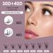 Lash Extension Kit: 280pcs Individual Lashes with Bond and Seal Tweezers - 30+40D 10-16mm Mix Curl Clusters for DIY Eyelash Extensions at Home - Buy Online on SooperMarket.com