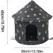 Outdoor Weatherproof Cat House - Perfect Pet Hut for Indoor & Outdoor Use | Easy to Assemble Traditional Yurt Design - Buy Online on SooperMarket.com
