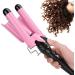 3 Barrel Curling Iron Wand Adjustable Hair Curler Waver Crimper 110V 240V Fast Heating Easy Temperature Adjustment Hair Styling Suitable for Wavy Hairstyles (28mm) - Buy Online on SooperMarket.com