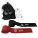 Limm Muscle Compression Floss Bands - Tack and Flossing Bands for Mobility Fitness and Recovery - Best for Athletes Therapy and Injury - Set A: Includes 2 Levels of Compression and Travel Pouch