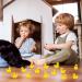 100Pcs Mini Resin Ducks Realistic Micro Landscape Ornament | Cute Baby Bath Toy | Aquarium & Dollhouse Decor - Yellow - Buy Online on SooperMarket.com