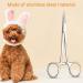 Hemostat Zonge Stainless Steel Pet Ear Cleaning Scissors - Curved Pointed Anti-Slide Tool for Dogs & Cats - Buy Online on SooperMarket.com