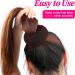MORGLES 4pcs Brown Hair Bun Donut Set with Hair Pins - Perfect for Ballet Buns & Dancer Chignons - Buy Online on SooperMarket.com