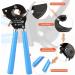 Dechengbao J40 Heavy Duty Ratchet Cable Cutter for Aluminum and Copper Cables up to 400mm - Buy Online on SooperMarket.com