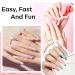 Modelones Gel X Nail Kit with 4-in-1 Nail Glue Gel, 500pcs Half Matte Coffin Nails, and UV LED Nail Lamp - Valentine's Day Gift for Women - Buy Online on SooperMarket.com