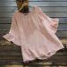 Cute Ruffle Sleeve Babydoll Top for Women - Casual Summer Tunic in Pink - Buy Online on SooperMarket.com