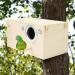 Wooden Parrot Breeding Box | Cockatiel Parakeet Nesting Box | Natural Wood Breeding Cage House for Lovebirds Cockatiel Budgie Conure Finch Parakeet Mating Hatching 1Pc - Buy Online on SooperMarket.com