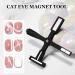 1/2 Magnetic Nail Polish Wand - Holographic Nail Pattern Wand 5-In-1 Nail Magnet Stick Magnetized Nail Art Tool Magnet Nail Art Applicator | Cross Shaped Nail Polish Magnet for Nail Salons - Buy Online on SooperMarket.com