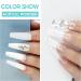 PEACECOLOR Acrylic Nail Kit 8G 2PC Clear White Acrylic Powder Set Professional Acrylic Nail Powder for Nail Acrylic Extension Nail Carving Long-Lasting No Nail Lamp Needed for Home DIY color 167 - Buy Online on SooperMarket.com
