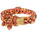 Aring Pet Halloween Dog Halison Sweet Orange Girl Dog Halison With Flower Adjustable Cotton Halloween Pets Collows for Small Medium-sized and Large Dogs X-Large (Pack of 1) B: Halloween