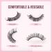 Glowing Win 10 Pair 3D False Eyelashes | Russian Strip Lashes | D Curl Reusable Cat Eye Volume & Wispy Fake Lashes - Buy Online on SooperMarket.com