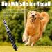 Professional Dog Whistle and Dog Clicker Set Supersonic Dog Training Whistle for Recall with Black Lanyard Adjustable Frequency Puppy Clickers for Training Stop Barking Pet Obedience(2 Pieces) - Buy Online on SooperMarket.com