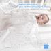 Miracle Baby Muslin Swaddle Blanket 115x150cm - Grey Stars - Cotton Summer Layer - For Boys and Girls - Buy Online on SooperMarket.com