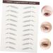 Beavorty 12 pcs eyebrow stickers makeup stickers 3D Hair-Like Eyebrows Stickers Miss - Buy Online on SooperMarket.com