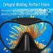 Bairuifu Swim Goggles Diving Mask | Anti-Fog Tempered Glass Snorkel Mask for Adults & Youth | 180 Clear View | Black - Buy Online on SooperMarket.com