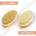 2 Pack Exfoliating Dry Brushes for Cellulite & Lymphatic Drainage - Body Scrub Set with Natural Bristles & Massage Nodules - Buy Online on SooperMarket.com