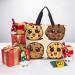 DEHIWI 3 Chocolate Chip Cookies With Different Expressions Tote Bag For Women Waterproof Casual Shoulder Bag With Zipper Grocery Handbags For Office Shopping Travel Black One Size - Buy Online on SooperMarket.com