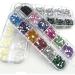 Lifextol Nail Art Rhinestone Flatback Half Pearls - Mixed Colors AB Gems for Women - DIY Crafts and Makeup - Pack of 3 Boxes - Buy Online on SooperMarket.com