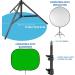 Fovitec 7'6 Spring Cushioned Background Stand Kit with Clip - Ideal for Pop Up Backdrops, Chroma Key Green Screens & Reflectors - Buy Online on SooperMarket.com