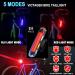 Victagen 8000 Lumen Bike Lights for Night Riding - 3 Cree LED Headlight with High/Low Beam, Rechargeable TypeC Bicycle Light + Free Tail light - VTG8 - Buy Online on SooperMarket.com