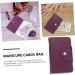 Mikinona 2pcs Nail Art Card Holder Stamping Nail Forms Sticker Organizer Rectangular Nail Art Plate Nail Stencil Bag Nail Art Stand Nail Steel Plate Package Nail Decals Purple Christmas Purple 14.5X9.5X1.8CM - Buy Online on SooperMarket.com