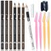 7Pcs Multicolor Eyebrow Pencil Eyeliner Set  Waterproof Eye Brow Pencil  Easy to Coloromen Women Professional Eyebrow Pencil Smudge Proof Long Lasting Makeup Eye Liners (Multicolor)