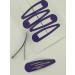 6 PCS Metal Snap Hair Clips - Purple Hair Grips 5CM Long - Buy Online on SooperMarket.com