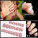 Kalolary 600PCs Children False Nails | Glue-On Artificial Fingernails | Natural Acrylic Nail Tips | Full Cover Short Fake Nails | Perfect Gift for Girls - Buy Online on SooperMarket.com
